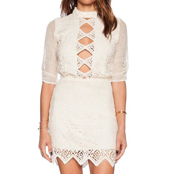 Jen's Pirate Booty x Free People Nova Lace Mini Dress - Picture 2 of 15